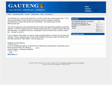 Tablet Screenshot of gautenglaw.co.za